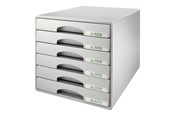 Archivierung und Aufbewahrung - Leitz Plus Schubladenbox Grau - 52120085