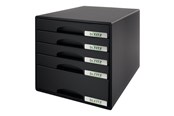 Archivierung und Aufbewahrung - Leitz  Plus Schubladenbox Schwarz - 52110095