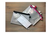 Kamerataschen - Leitz  WOW Traveller Zip-Beutel wasserabweisend Kosmetik Grün - 40140054