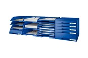 Archivierung und Aufbewahrung - Leitz Plus Briefkorb, Flach Blau - 52370035