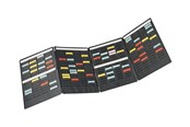 Konferenz und Präsentation - Nobo Mini - card planner board - 16 slots x 3 columns - black - 3084600