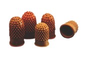 Schreibtischzubehör - Rexel Size 0 - thimblette - rubber - dark orange (pack of 10) - 23520304