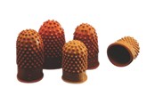 Schreibtischzubehör - Rexel Size 3 - thimblette - rubber - dark orange (pack of 10) - 23520307
