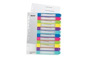 Archivierung und Aufbewahrung - Leitz WOW - divider - for A4 Maxi - tabbed - multicolour - 12440000