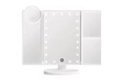 Kosmetik Spiegel - UNIQ Hollywood trifold make up spejl - hvid - 4777-1
