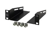 Netzwerkzubehör - Deltaco L-support Rails 10" Cabinet 1U 136mm deep (2-Pack) Black - 10-33L