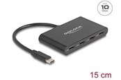 USB-Hubs - DeLOCK - Hub - 10 Gbps - 4 Ports USB-Hubs - 4 - Schwarz - 64129