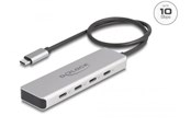 USB-Hubs - DeLOCK - Hub - 10 Gbps with 35 cm Connection Cable - 4 Ports USB-Hubs - 4 - Grau - 64231