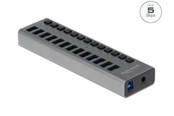 USB-Hubs - DeLOCK - hub - 13 ports USB-Hubs - USB 3.0 - 13 - Grau - 63738