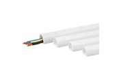 Kabelkanal / Kabelschlauch - Nordic Quality Cable Duct 7.0mm hvid m/tape 1m 4 pk - 81602100