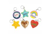 Kunst & Handwerk Ausstattung - Colorations - Make Your Own Keychain Set of 12 - CHKEYCHN