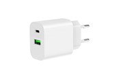 Handys - Adapter und Ladegeräte - Gembird Universal GaN USB charger QC 3.0 & PD 20 W 2-port - White - TA-UC-PDQC20-01-W