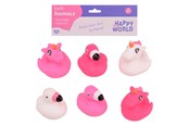 Spielzeug - Johntoy Happy World Flamingo & Unicorn Bath Figures 6pcs. - 22279