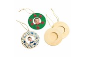 Kunst & Handwerk Ausstattung - Colorations - Decorate your own Wooden Photo Frame Ornament Set of 12 - CHPHOTO