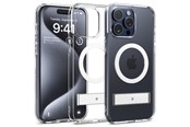Handys - Cover & Cases - Spigen Caseology Capella MagSafe Kickstand - clear white - iPhone 15 Pro - ACS06757