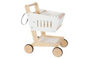 Rollenspiele - Small Foot - Wooden Supermarket Cart White - 12403