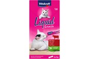 Katzen - Vitakraft Liquid Snack mit Rind + Katzengras - 23521