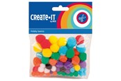 Kunst & Handwerk Ausstattung - Haza Witbaard Colored Pompoms 78pcs. - 192320