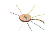 Kunst & Handwerk Ausstattung - Goki Wooden Braid Disc Bracelets Making Craft Kit - 58484