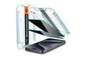 Handys - Schutzfolie - Spigen Glass tR EZ Fit HD Privacy 1 Pack - iPhone 15 Pro - AGL07120