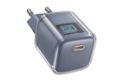 Handys - Adapter und Ladegeräte - Acefast Wall charger A53 Sparkling series PD 30W GaN (grey) - 6974316282396