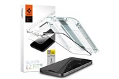 Handys - Schutzfolie - Spigen Glass tR EZ Fit HD 1 Pack - FC Black - iPhone 15 Pro Max - AGL06879