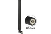 Netzwerkzubehör - DeLOCK WLAN 802.11 ac/a/h/b/g/n Antenna RP-SMA plug 5 - 7 dBi omnidirectional with tilt joint black - 88899