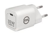Handys - Adapter und Ladegeräte - Mobile Origin 35W GaN III Super Charger Single USB-C - white - GAN-35W-1C-WHT