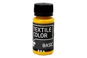 Kreativ-Spiele - Creativ Company Textile Color Semi-opaque Textile Paint - Primary Yellow 50ml - 34203