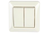 Zubehör (Halterungen, Steckdosen etc.) - Nordic Quality ELKO 2 x 1 pol Installation switch 16A / 250V IP2 - 222448