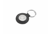 Handys - Anderes Zubehör - FIXED Real Leather Keychain Case for AirTag Black - FIXWAT-C2-BK