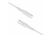 USB Kabel - FIXED LIQUID Silicone - 60W - USB-C <-> USB-C - 2m - Weiß - FIXDLS-CC2-WH
