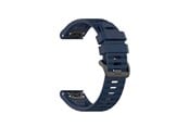 Smartwatch - Accessories - FIXED Silicone Strap for Garmin QuickFit 22 mm Dark Blue - FIXSST-QF22MM-BL