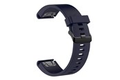 Smartwatch - Accessories - FIXED Silicone Strap for Garmin QuickFit 20 mm Dark Blue - FIXSST-QF20MM-BL