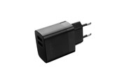 Handys - Adapter und Ladegeräte - FIXED Home Charger 2xUSB-A 17W Black - FIXC17N-2U-BK