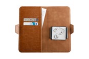 Handys - Cover & Cases - Vivanco Universal XL 3-card Wallet Case Brown - 4008928623680