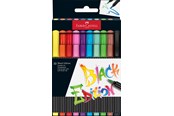 Utensilien zum Schreiben und Zeichnen - Faber-Castell Filzstift Black Edition 10er Etui - 116451