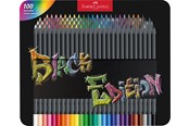Utensilien zum Schreiben und Zeichnen - Faber-Castell Buntstifte Black Edition 100er Metallet. - 116490