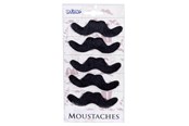 Spielzeug - Boland Stick-on mustaches 5 pcs. - 54414