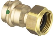 Druckrohre und Armaturen - Viega sanpress connection screw fitting 18 mm x 3/4" gunmetal - 283391
