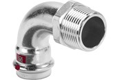 Druckrohre und Armaturen - Viega Prestabo adapter elbow 90° 15 x 1/2" - 558413