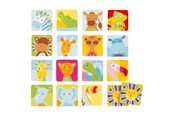 Brettspiele - Goki Wooden Memo Game Safari 32 pcs. - 56645