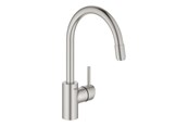 Mischbatterien und Armaturen - Grohe Concetto Kitchen faucet with pull-out C-spout Supersteel - 32663DC3