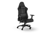 Gaming Stühle - Corsair TC100 Relaxed Gaming Stuhl - Schwarz - Plüsch-Kunstleder - Bis zu 120 kg - CF-9010050-WW