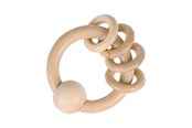 Baby Spielzeug - Goki Wooden Gripping Ring with 4 Rings - 65322