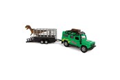 Spielzeugauto - Kids Globe Die-cast Land Rover with Dino trailer 29cm - 520178