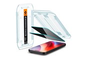 Handys - Schutzfolie - Spigen Glass tR EZ Fit (Privacy) 2 Pack - transparency - iPhone 17/16 Pro / 17 - AGL07929