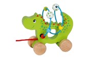 Baby Spielzeug - Goki Wooden Pull Animal Dragon with Locomotor Spiral - 59975