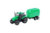Spielzeugauto - Cavallino Toys Cavallino Tractor with Horse Trailer Green Scale 1:32 - 1272FM04