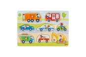 Puzzle - Goki Wooden Stud Puzzle Vehicles 7 pcs. Holz - 57400